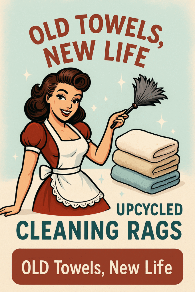 Not Your Wifey making new rags from old towls. #NotYourWifey #CleaningHacks #Recycle #Homehacks