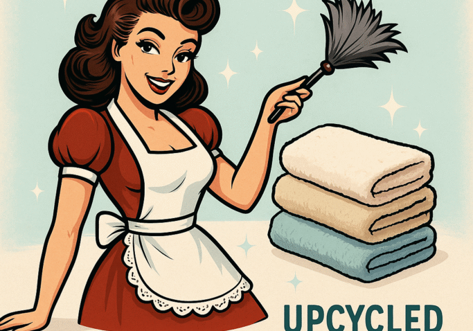 ChatGPT Image Apr 28, 2025, 05_05_34 PM Not Your Wifey making new rags from old towls. #NotYourWifey #CleaningHacks #Recycle #Homehacks