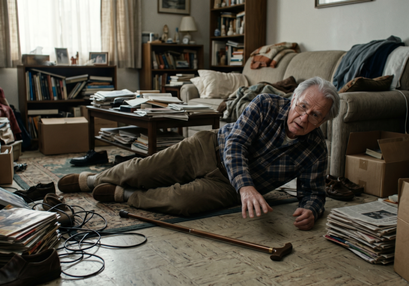 elderly man who fell in home